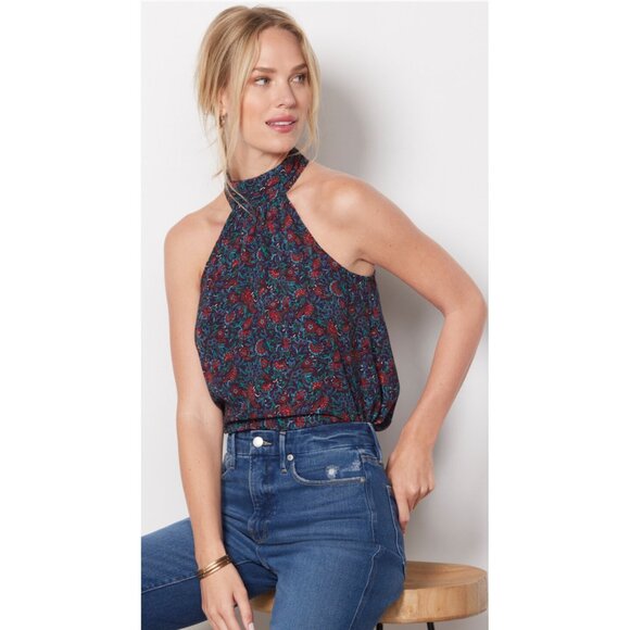 Evereve Tops - Evereve Margo Halter Top Floral Boho Day to Night Womens Small $78